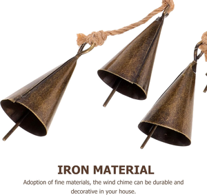 Hete Verkoop Retro Diy Aan De Muur Gemonteerde Kerstboom Decoraties Uv Ijzeren Touw Kegel Rechte Rand Bell Bruiloft Sfeer Hanger - Product Image 6