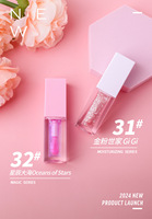 Gloss à lèvres transparent repulpant 54 saveurs, Huile à lèvres longue durée, Gloss repulpant aux fruits, Marque privée, Vente en gros