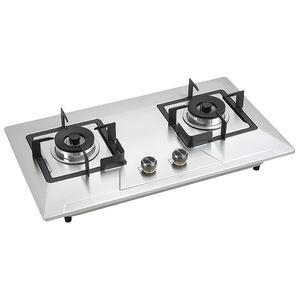 Fornello a <span class=keywords><strong>Gas</strong></span> da Incasso Economico in Acciaio Inox, Piano Cottura a 2 Fuochi per Uso Domestico, <span class=keywords><strong>Gas</strong></span> Naturale/GPL - Product Image 3