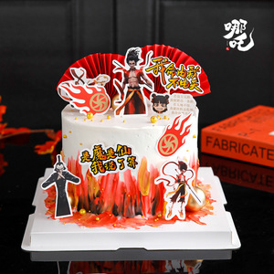 Decoración de Pastel de Nezha con Miel y Dulzura, Adorno de Personaje Mitológico de Estilo Chino para Pastel de Cumpleaños Infantil - Product Image 4