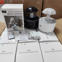 Nouveaux humidificateurs d'aromathérapie en forme de parapluie à distance, 300 ml, ultrasoniques, rotatifs, à gouttes d'eau, diffuseur d'arômes