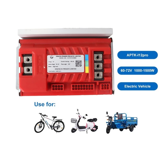High Standard 1500w Ebike Motor Controller Electric Scooter Parts 60v 72V Sine Wave Controller for Motorcycles