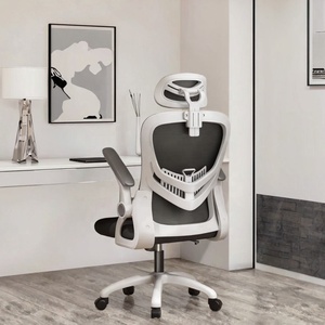 Silla de Oficina Ergonómica Moderna de Malla, Giratoria, con <span class=keywords><strong>Respaldo</strong></span> Ajustable en <span class=keywords><strong>Altura</strong></span>, Marco de Plástico, para Espacio de Trabajo, Hogar, Dormitorio, Taller, Hotel - Product Image 4