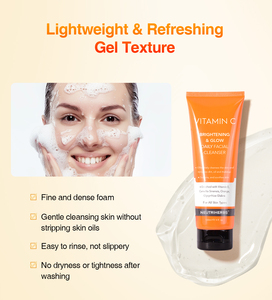 Vente en gros hommes femmes VE VC vitamine C produits de soin de la peau blanchissants <span class=keywords><strong>nettoyant</strong></span> pour le <span class=keywords><strong>visage</strong></span> <span class=keywords><strong>nettoyant</strong></span> pour le <span class=keywords><strong>visage</strong></span> - Product Image 5