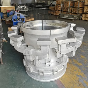 Ensemble de supports de tubes industriels en alliage d'aluminium, résistant à la rouille, à fixation murale, pour rampes d'escalier, utilisation extérieure - Product Image 1