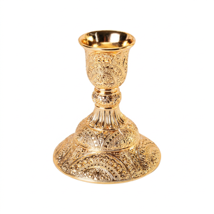 Juego de 2 portavelas de pie de Metal para interiores y exteriores de gran venta portavelas de luz de té diseño único soporte votivo de Metal - Product Image 1