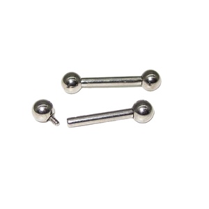 ASTM F136 titanio internamente roscado lengua pezón barra anillo piercing joyería cuerpo joyería - Product Image 1