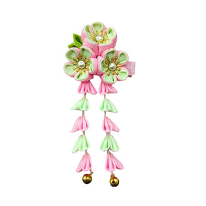 Mulheres Menina Quimono Tradicional Tsumami Kanzashi Grampo de Cabelo Japonês Asiático Casamento Laço Flor Hairpin Acessórios Headwear - Product Image 6