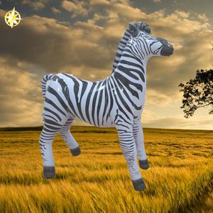 Campaña publicitaria de pie <span class=keywords><strong>inflable</strong></span> al aire libre personalizada decora cebra animales auspiciosos - Product Image 3