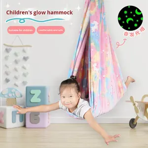 लोकप्रिय बच्चों जिम इनडोर प्लेग्राउंड प्लेरूम खेल गतिविधियां संवेदी स्विंग हैममॉक पॉलिएस्टर फ्लोरोसेंट लाइट 150 किलोग्राम क्षमता - Product Image 2