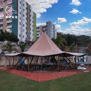 Tente Tipi en toile pour toutes les saisons, imperméable, abri extérieur pour mariage et fête - Product Image 1