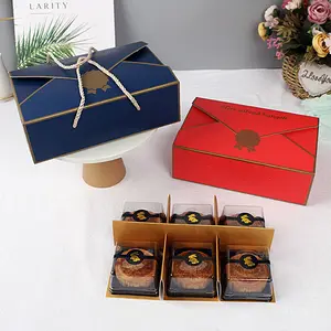 Hộp Bao Bì Các Tông Macaroon Sang Trọng Bánh Trung Thu Nướng Và Lòng Đỏ Trứng Puff Box