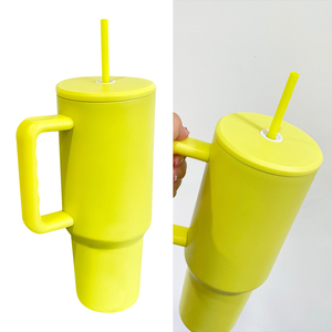 Tasses isothermes en acier inoxydable à double paroi de 40 oz, couleur mate brillante, vierges pour sublimation, <span class=keywords><strong>avec</strong></span> <span class=keywords><strong>couvercle</strong></span> <span class=keywords><strong>plat</strong></span>, H3.0 - Product Image 6