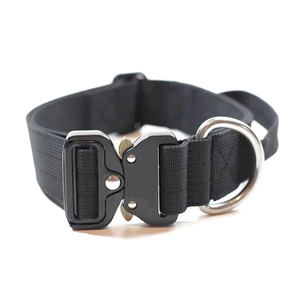 Collar de nailon con hebilla de Metal para perro, accesorio de 2 pulgadas, grande, 5cm, 4cm, personalizado, cómodo, de combate táctico, para mascota - Product Image 2