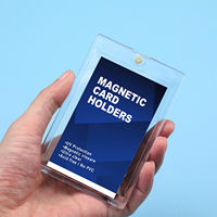 Prix d'usine Étui porte-cartes magnétique One Touch avec protection UV 35PT, pour cartes à collectionner, Top Loaders magnétiques, cartes PTCG et cartes sportives