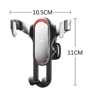 Support de téléphone pour grille d'aération de voiture ADT, clip métallique amélioré, double verrouillage, support de téléphone stable pour voiture, idéal pour les voyages - Product Image 5