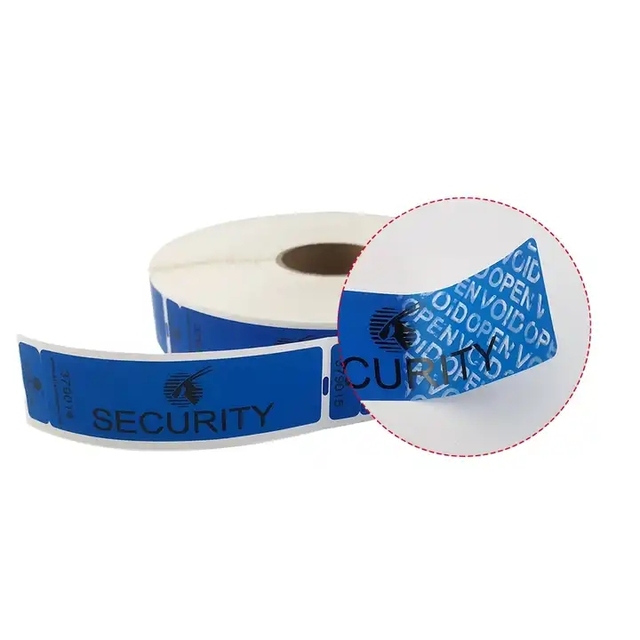 Custom Printing Tamper Proof Seal Sticker Holographic logo Security Hologram Void Sticker Roll Warranty Void Sticker Label
