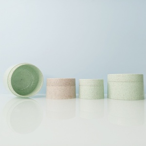 Envase Cosmético Biodegradable de 30ml 100ml 250ml, Tarro de Crema de Plástico PE y Paja de Trigo - Product Image 6