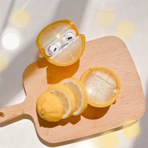 Fruits Tranche de Citron pour AirPods 1 / 2 Pro Cas Couverture TWS <span class=keywords><strong>Casque</strong></span> Écouteurs Accessoires - Product Image 3