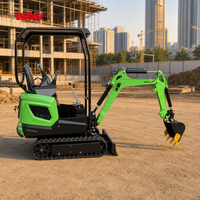 Mini-excavatrices avec moteur Kubota, 1,6 tonne, 1,8 tonne, pour usage agricole et domestique, mini-excavatrice 1t
