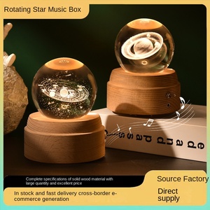 Cristal en bois gravé 3D transparent créatif <span class=keywords><strong>pour</strong></span> boîte à musique boule <span class=keywords><strong>Cadeau</strong></span> de Saint Valentin <span class=keywords><strong>pour</strong></span> <span class=keywords><strong>sa</strong></span> petite amie ou son nouveau-né - Product Image 5