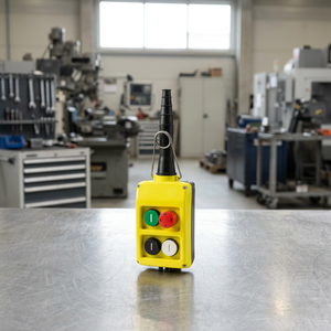 CMK 6 <b>Button</b> Pendant Control Station-4 Mechanical <b>Push</b> <b>Button</b> Control Pendant IP55 5A 120V Neoprene Industrial <b>Switch</b> <b>Buttons</b> - Product Image 3