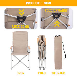 Sillas plegables ajustables para sentarse o acostarse con múltiples ángulos deportivos 123 para acampar al aire libre - Product Image 6