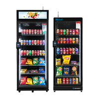 Máquina Expendedora Inteligente con Pantalla Táctil, Máquina Expendedora Inteligente con Wifi, Máquina Expendedora Combinada de Bebidas y Aperitivos