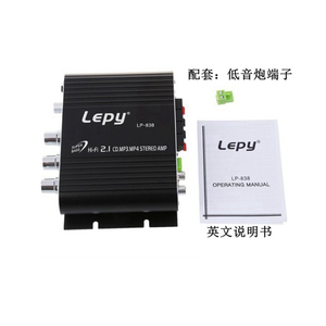 เครื่องขยายเสียง 2.1 แชนแนล รุ่น D1494 ยี่ห้อ Lepy รุ่น <span class=keywords><strong>Lp</strong></span> <span class=keywords><strong>838</strong></span> / <span class=keywords><strong>Lp</strong></span>-<span class=keywords><strong>838</strong></span> 5.1 / Lp838  Lepy Mini Hifi 5.1 สำหรับรถยนต์ - Product Image 4