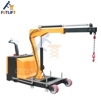 Grue de levage portable 1 tonne, grue rotative hydraulique, mini grue