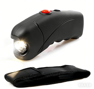 TW309 Personal Alarm <b>Rechargeable</b> Tactical <b>Flashlight</b> & Torch Super Bright Comfort Grip Self Defense <b>Flashlight</b> for Outdoor Use - Product Image 1