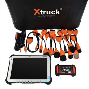 Herramientas de Diagnóstico para Camiones Multimarca X Truck Y009 Isuzu Spd3 Hino ET, Herramientas de Diagnóstico Universales para Camiones Diésel de Servicio Pesado, Tableta FZ-G1 de 24 V, Naranja/Negro - Product Image 1