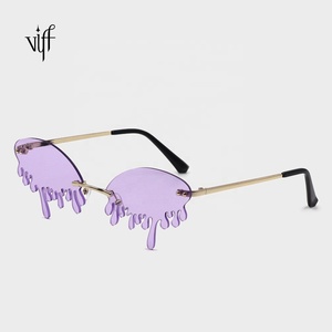 VIFF Red Tears <span class=keywords><strong>Drip</strong></span> Sunglasses Shades Sun Slasses HM20119 Fashion Women Sunshade Party Glasses Spot Wholesale - Product Image 4