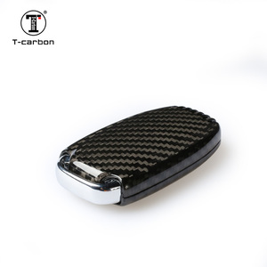 T-carbon in fibra di carbonio portachiavi per Audi A6L A7 A8L portachiavi custodia per Auto - Product Image 5