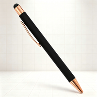 Stylo bille rétractable en métal avec écran tactile en aluminium, idéal pour la promotion sportive, la vente en gros, la personnalisation de logo et les activités d'entreprise