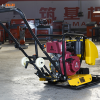 Machine de compactage d'asphalte à essence ZUJI PC90 certifiée CE à forte force de compactage pour les entrepreneurs en travaux routiers