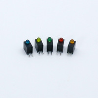 Support de lampe à un seul trou, base noire, entrée latérale, LED diffusée, composants optoélectroniques, composants électroniques, voyant lumineux