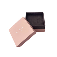 Bijoux en velours de luxe personnalisés collier bague avec logo personnalisé emballage en papier cadeau boîte à boucles d'oreilles bijoux