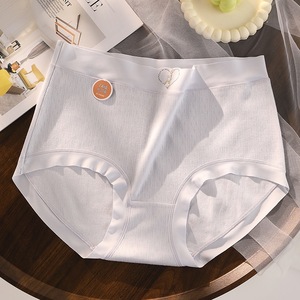 2025 Nieuw ontwerp hoge taille dunne effen gekleurde zachte ademende naadloze gebreide taillebroekjes dames dagelijks - Product Image 2