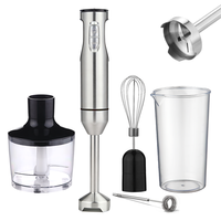 Ensemble de mixeur plongeant électrique en acier inoxydable avec 5+ vitesses, sans BPA, pour une utilisation en cuisine