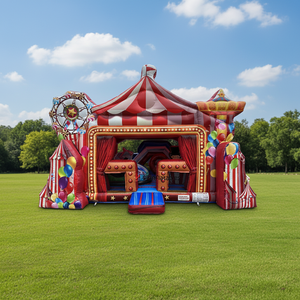 <span class=keywords><strong>Castillo</strong></span> Inflable Personalizado Azul para Fiestas, <span class=keywords><strong>Castillo</strong></span> Inflable con Tobogán Interior para Niñas, Diseño de <span class=keywords><strong>Elsa</strong></span> - Product Image 4