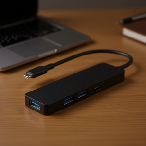 Hub USB Tipo C de 4 Puertos con USB 3.0 para Laptop y PC - Product Image 3