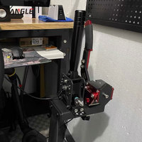 Simulateur de course automobile, levier de vitesses H, pommeau de levier de vitesses en aluminium noir, extension de levier manuel, connexion USB pour utilisation sur PC