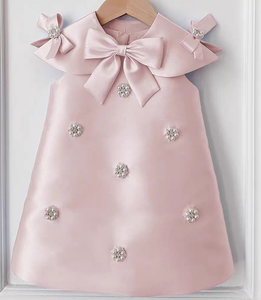 Vestito da <span class=keywords><strong>Principessa</strong></span> per il Primo Compleanno della <span class=keywords><strong>Bambina</strong></span>, Super Carino, Senza Maniche, Rosa Tinta Unita con Volant, <span class=keywords><strong>Costume</strong></span> per Spettacoli - Product Image 1