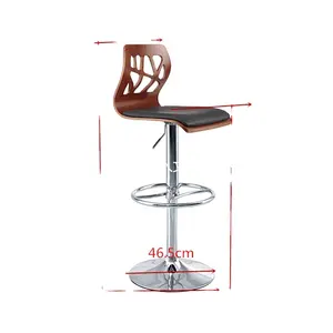 Hy200modern modern tasarım bar taburesi sıcak satış kontrplak yüksek bar sandalyesi döner ayarlanabilir mutfak dışkı