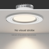 Luz LED de Techo Empotrada de Superficie, Atenuable, 3W 6W 9W, 3CCT, Antideslumbrante Profundo, Gran Venta
