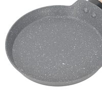Wajan Crepe Anti Lengket Abu-abu dari Aluminium Alloy, Wajan Datar Tawa Dosa dengan Gagang Aman dan Tahan Panas, Wajan Tortilla, Wajan Pancake untuk Dapur