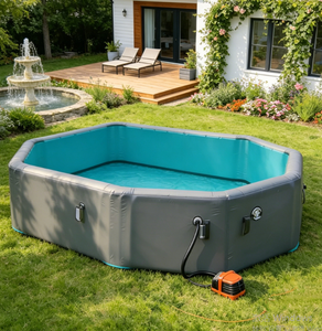 Piscina Inflable <span class=keywords><strong>de</strong></span> PVC con Diseño Hexagonal Grande Personalizada, <span class=keywords><strong>de</strong></span> 4m/5m <span class=keywords><strong>de</strong></span> Diámetro, para Uso Familiar en Exteriores y Jardines - Product Image 6
