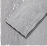 Plancher en vinyle PVC LVT/SPC à grain de bois gris, planches à emboîtement, imperméable, antidérapant, pour hôpital, école, intérieur