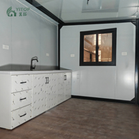 Maison conteneur 40 pieds extensible 2, 3 ou 4 chambres, maisons préfabriquées, villa préfabriquée 40 pieds, maison mobile pliable, résidence habitable